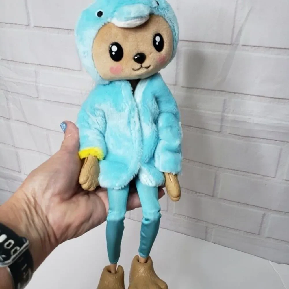 Barbie Cutie Reveal Doll Teddy Bear as Dolphin Plush Costume Toy HRK25 Loose
